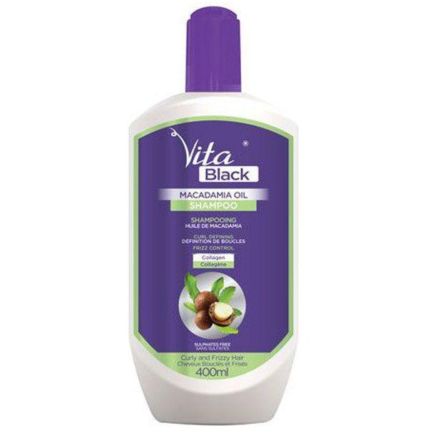 Vita Black Macadamia Oil Shampoo 400Ml