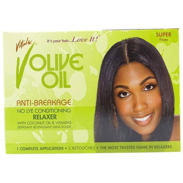 Vital Olive Oil No-Lye Conditioning Relaxer Super One Application