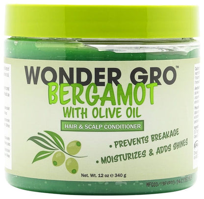 Wonder Gro Bergamot with Olive Oil Hair &amp; Scalp Conditioner 340g