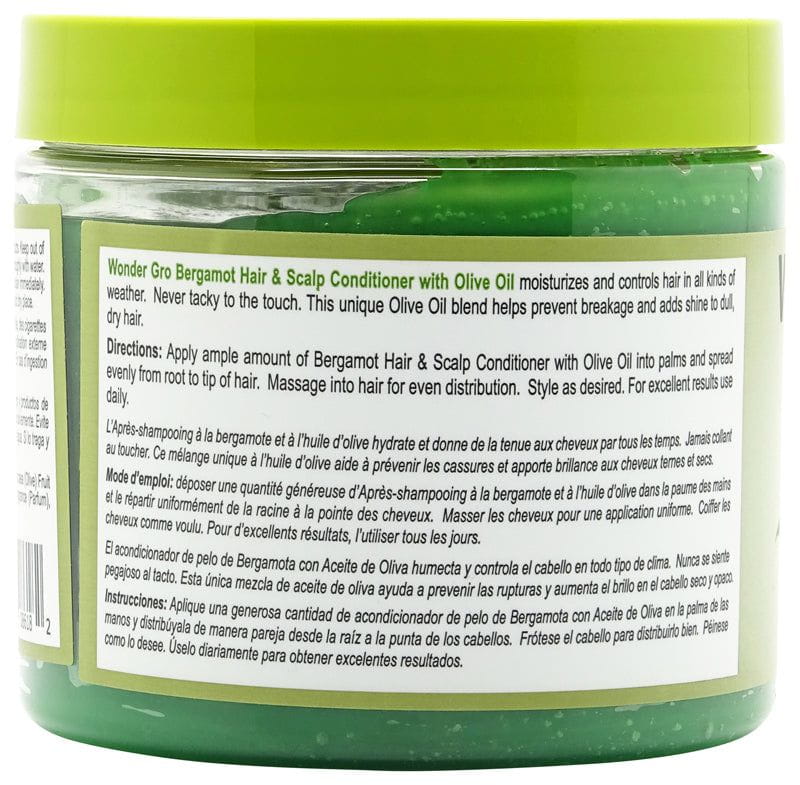 Wonder Gro Bergamot with Olive Oil Hair &amp; Scalp Conditioner 340g