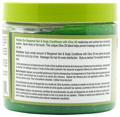 Wonder Gro Bergamot with Olive Oil Hair &amp; Scalp Conditioner 340g