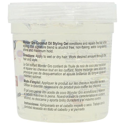 Wonder Gro Coconut Oil Styling Gel 454g