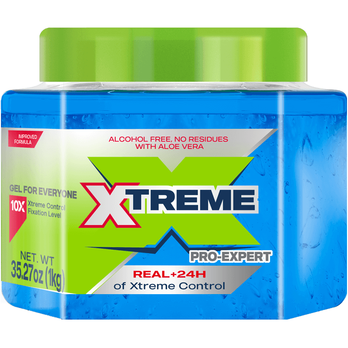 Xtreme Pro - Expert Blue Styling Hair Gel Xtreme Control W Aloe Vera 8.82oz / 35.27oz - Gtworld.de