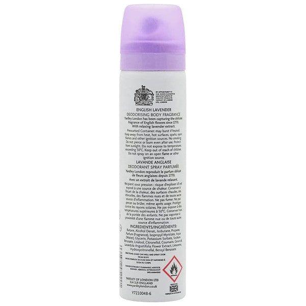 Yardley English Lavender Deodorant Spray Perfume 75ml