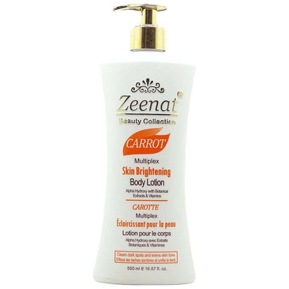 Zeenat Carrot Multiplex Skin Brightening Body Lotion 500Ml