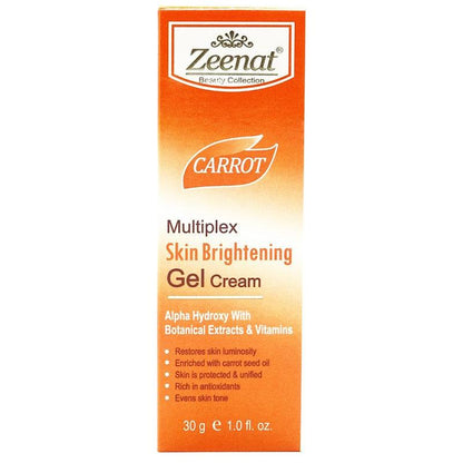 Zeenat Carrot Multiplex Skin Brightening Gel Cream 30G