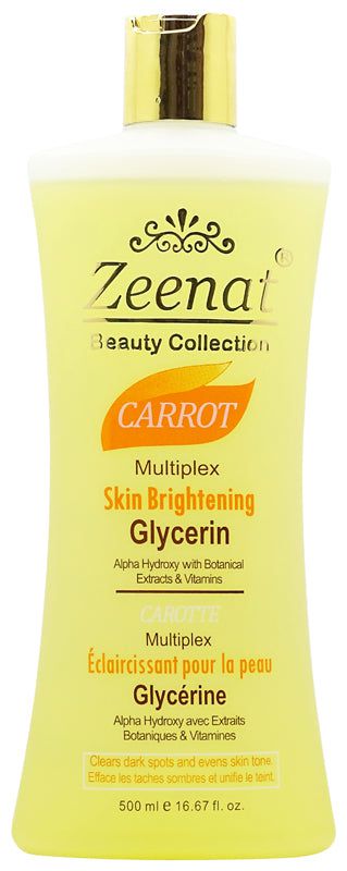 Zeenat Carrot Multiplex Skin Lightening Glycerin 500ml