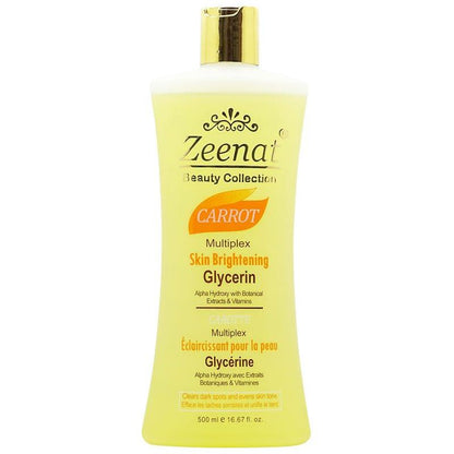 Zeenat Carrot Multiplex Skin Lightening Glycerin 500ml