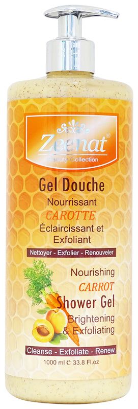 Zeenat Carrot Shower Gel Brightening &amp; Exfoliating 1000ml