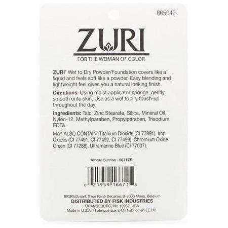 Zuri Naturally Sheer Wet to Dry Powder/Foundation 11g - Gtworld.de