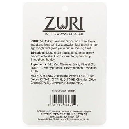 Zuri Naturally Sheer Wet to Dry Powder/Foundation 11g - Gtworld.de